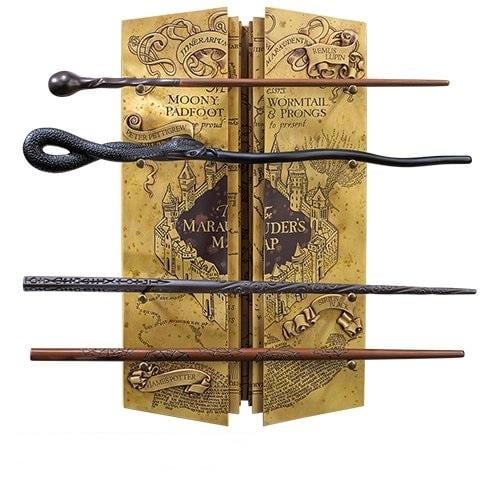 HARRY POTTER - Présentoir 4 baguettes - La carte du maraudeur