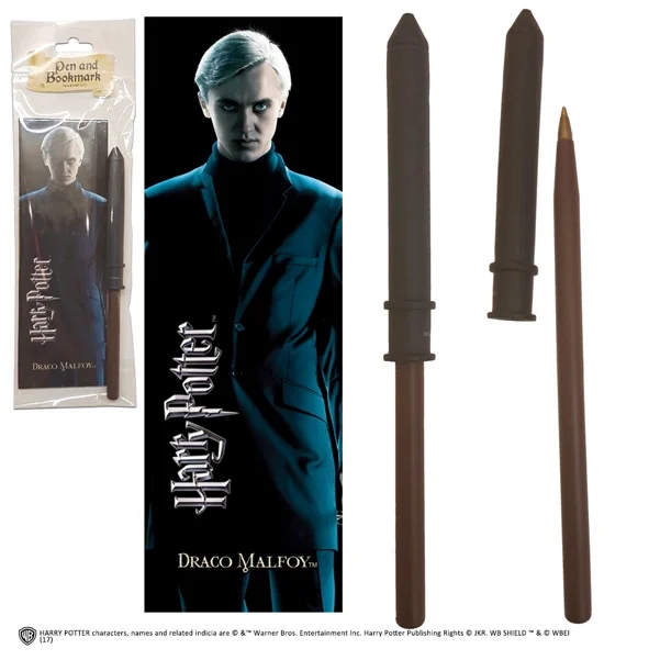 HARRY POTTER - Stylo + Marque-Pages - Draco Malefoy
