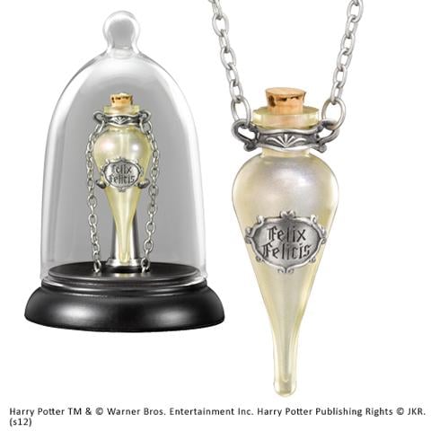 HARRY POTTER - Pendentif Felix Felicis avec Support
