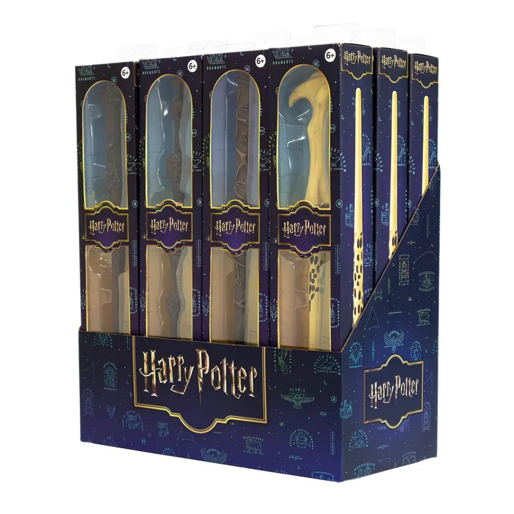 HARRY POTTER - Présentoir 12 Baguettes Role Play