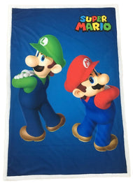 SUPER MARIO - Mario & Luigi - Plaid Premium '100X150cm'