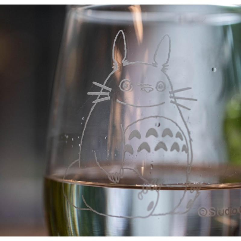 MON VOISIN TOTORO - Totoro & Trèfle blanc - Verre Gravé 325ml