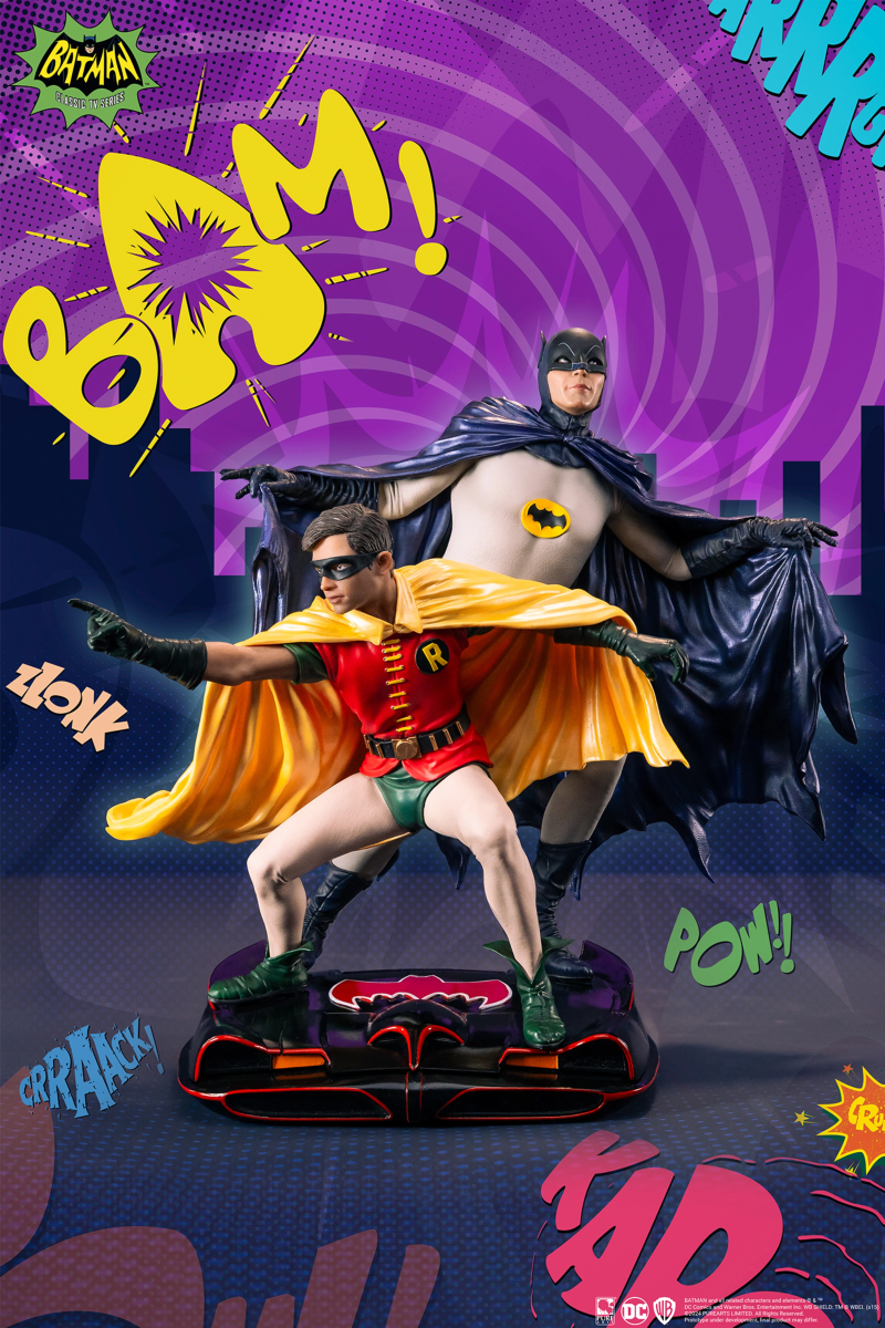 BATMAN - Batman & Robin "1966" - Statuette Diorama 1/8 23cm