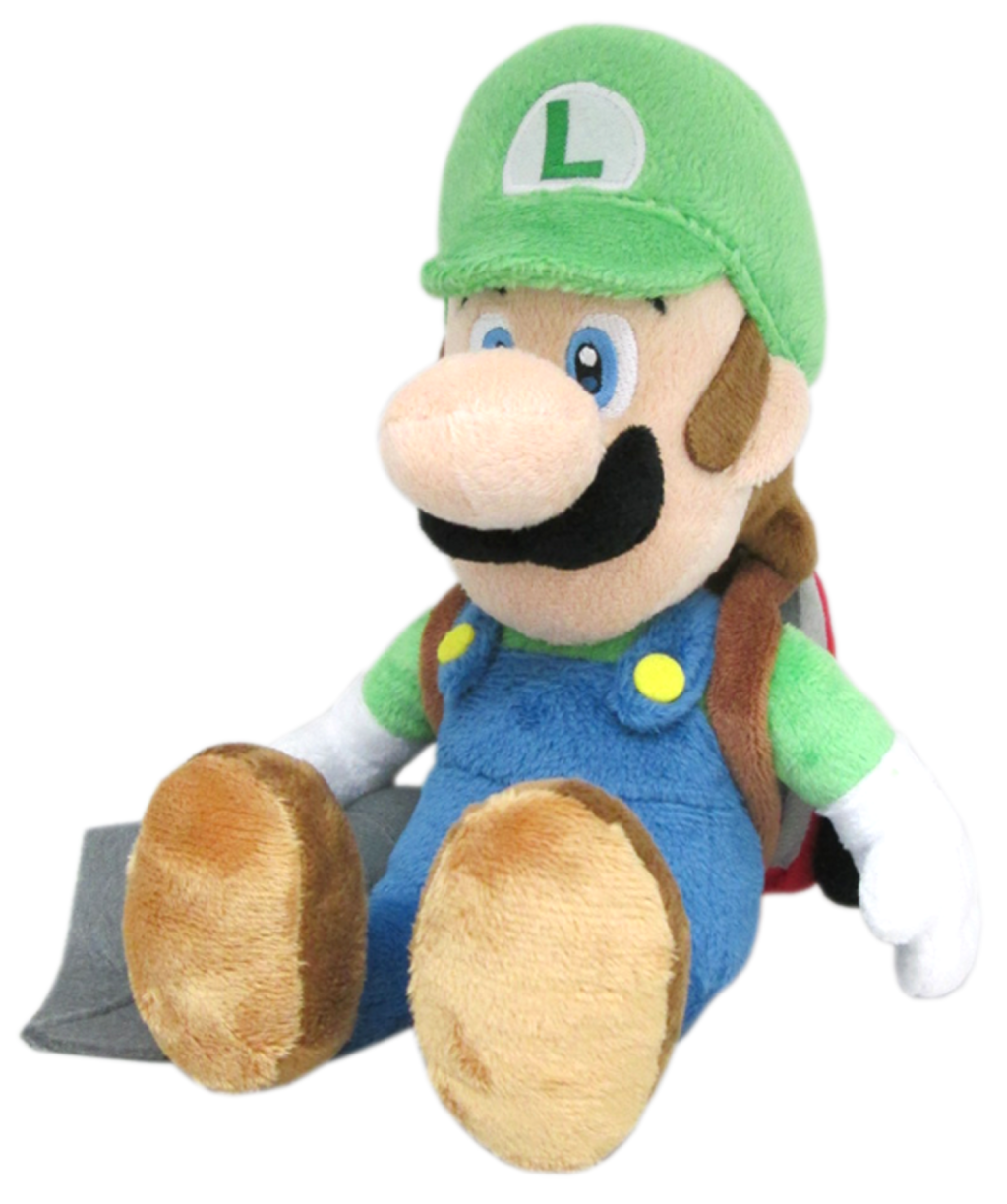 LUIGI'S MANSION - Luigi avec Poltergust - Peluche 25cm