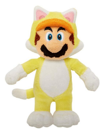 SUPER MARIO 3D LAND - Mario Chat - Peluche 24cm