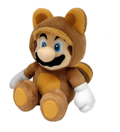 SUPER MARIO - Mario Tanooki - Peluche 20cm