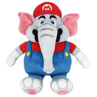 SUPER MARIO WONDER - Mario Eléphant - Peluche 27cm