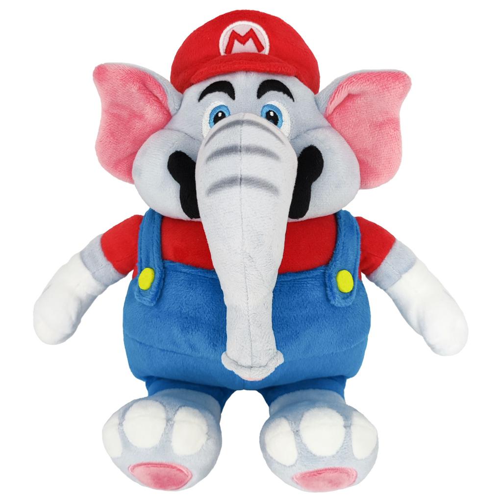 SUPER MARIO WONDER - Mario Eléphant - Peluche 27cm