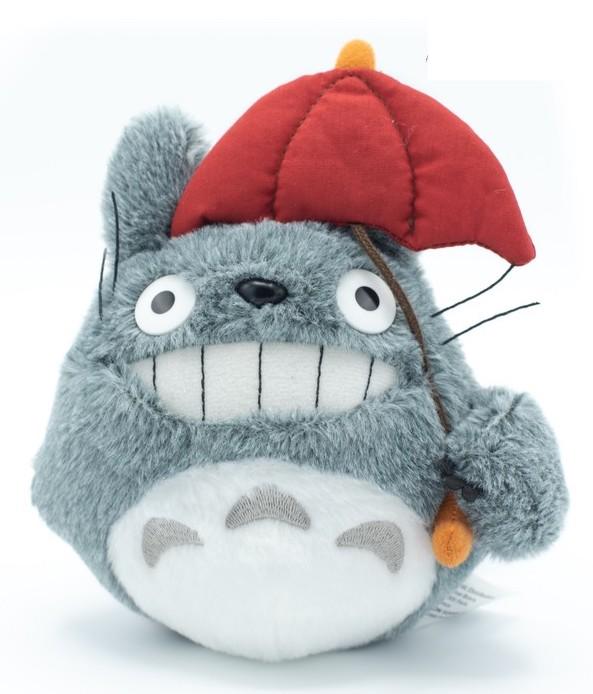 MON VOISIN TOTORO - Totoro Red Umbrella - Peluche 15cm