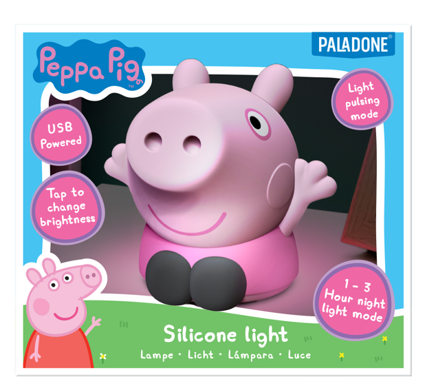 PEPPA PIG - Lampe en Silicone 'SquishyGlo' Rechargeable 14cm