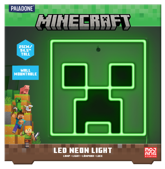 MINECRAFT - Creeper - Lampe Murale Neon LED