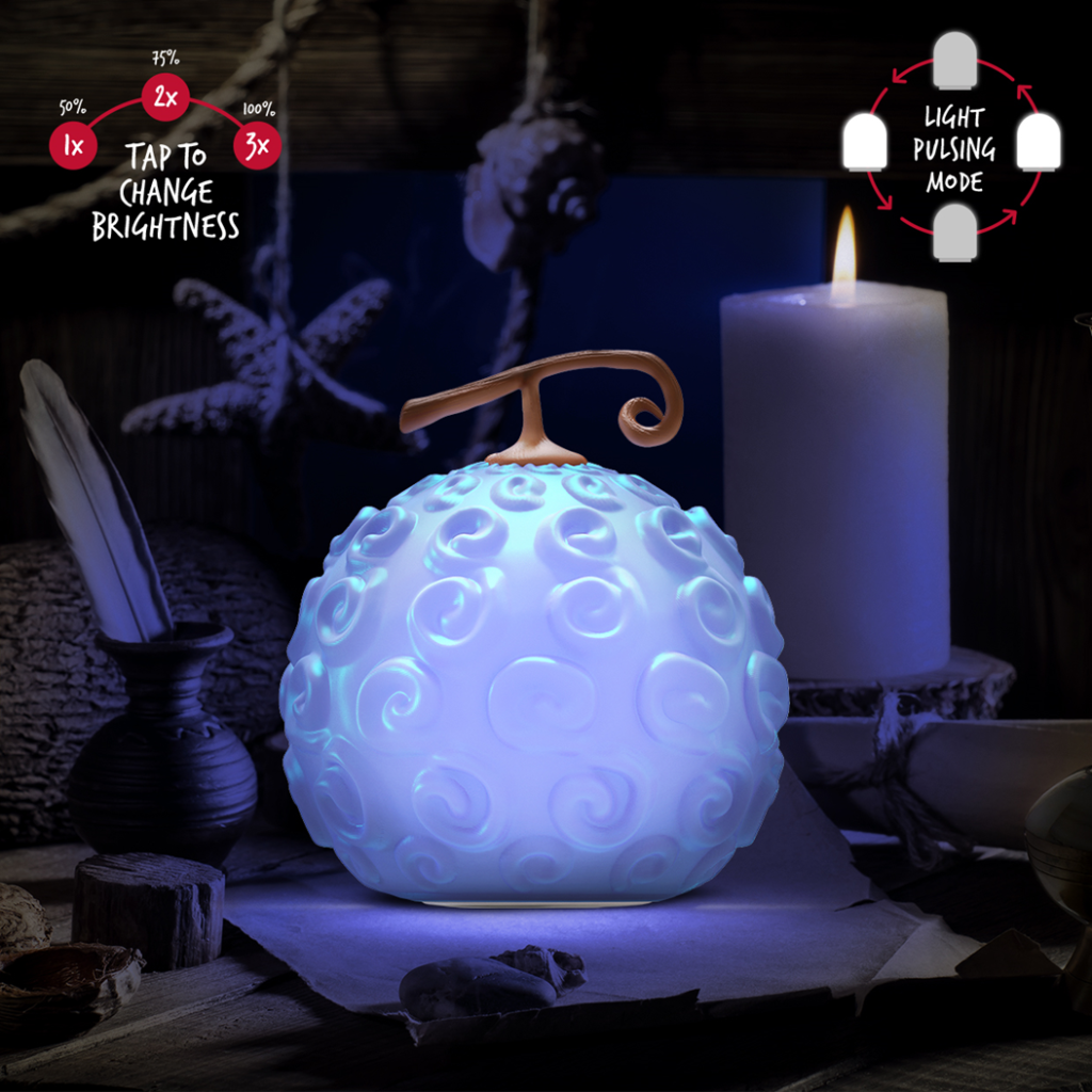 ONE PIECE NETFLIX - Fruit GumGum - Lampe SquishyGlo Rechargeable 15cm