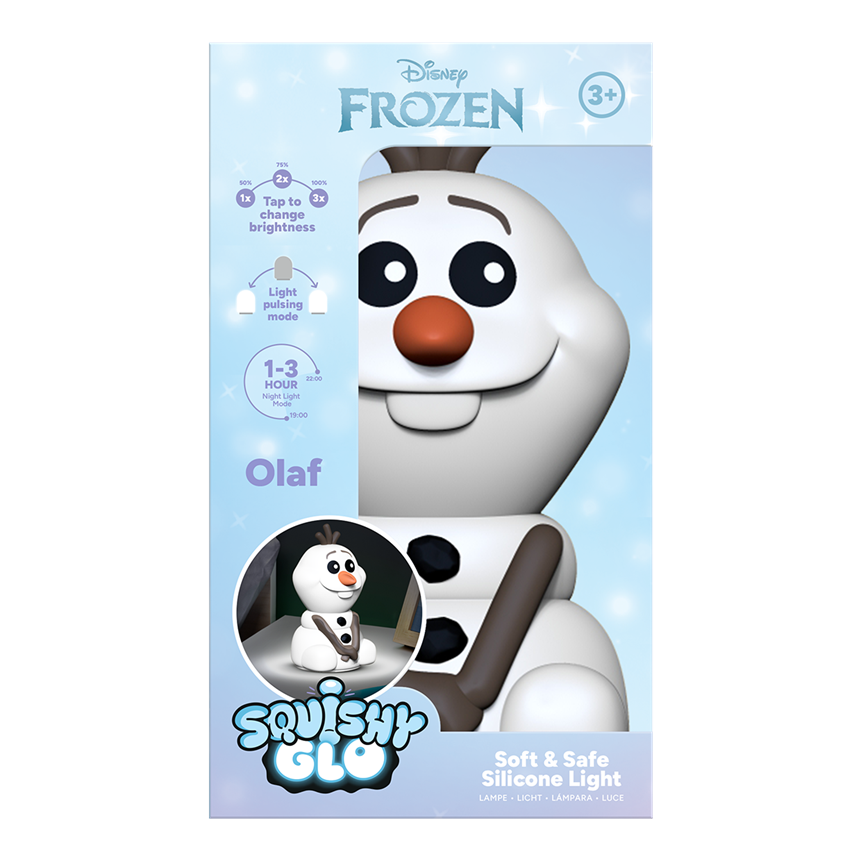 DISNEY - Olaf - Lampe en Silicone 'SquishyGlo' Rechargeable 19cm