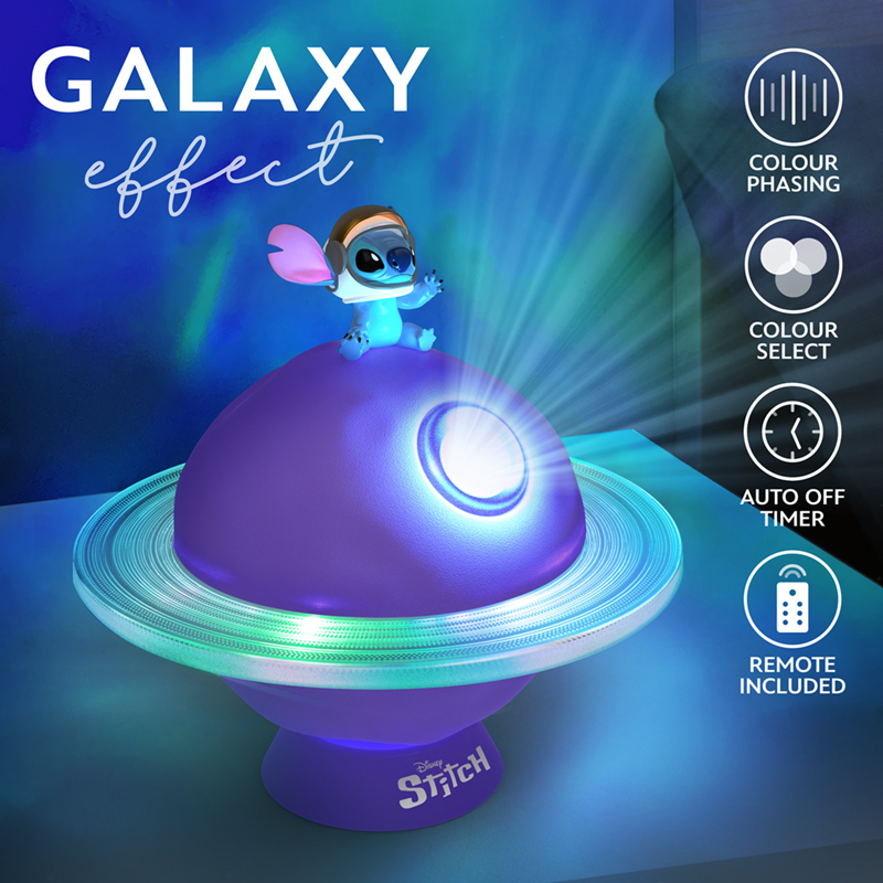 STITCH - Lampe Projection Galaxie Rechargeable 10cm