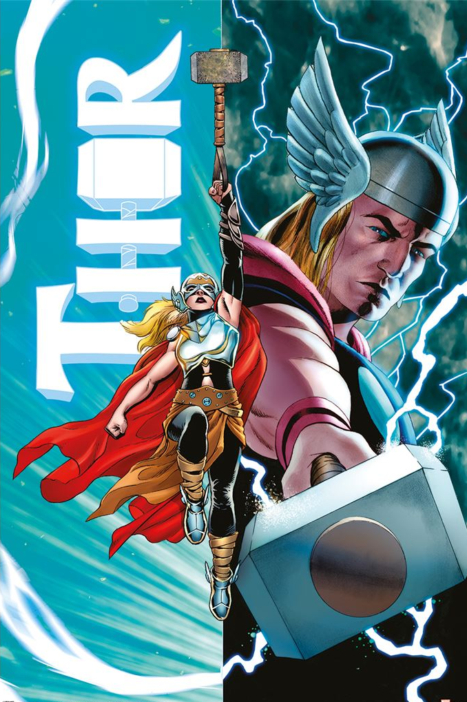 THOR - Thor vs Thor Féminin - Poster 61x91cm