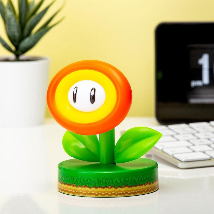 SUPER MARIO - Fleur de Feu - Lampe Icon 10cm