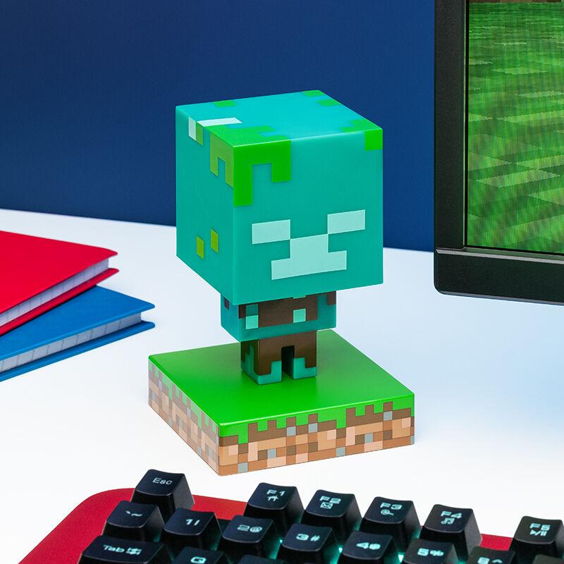 MINECRAFT - Zombie noyé - Lampe Icone 10cm