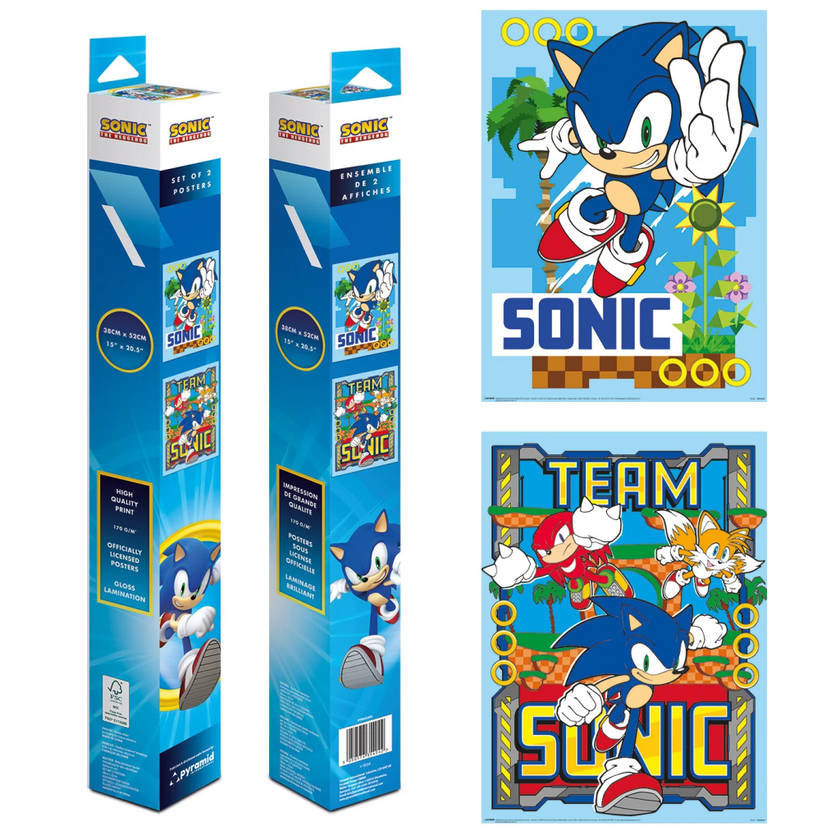 SONIC - Green Hill - Set 2 Posters 52 x 38cm