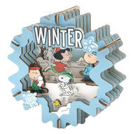 PEANUTS - Winter Wonderland - Wood Model Kit Theater