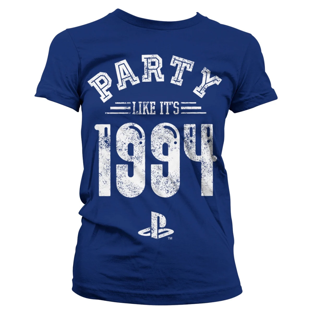 PLAYSTATION - T-Shirt Party Like It's 1994 - GIRL Navy (S)