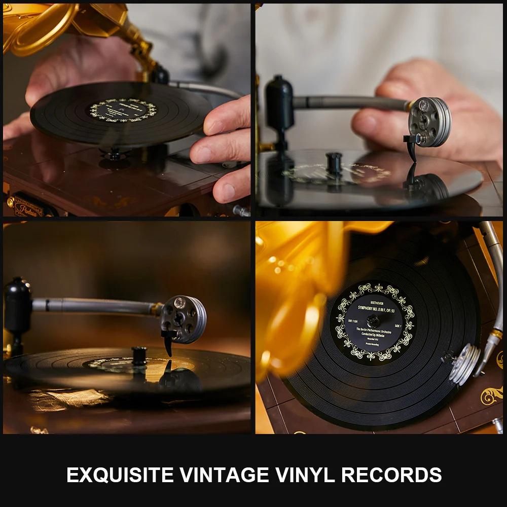 PANTASY - Gramophone Rétro - Bloc de Construction