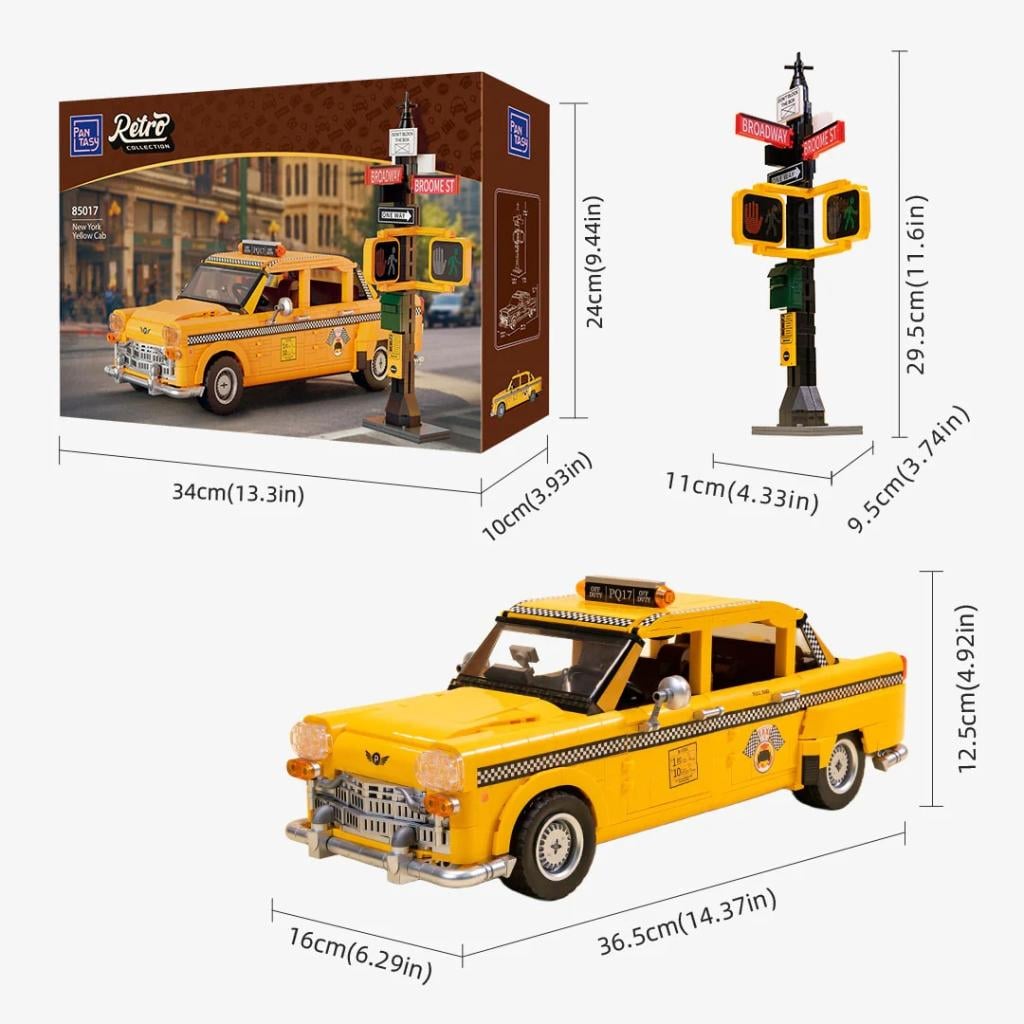 PANTASY - Taxi jaune de New York - Bloc de Construction