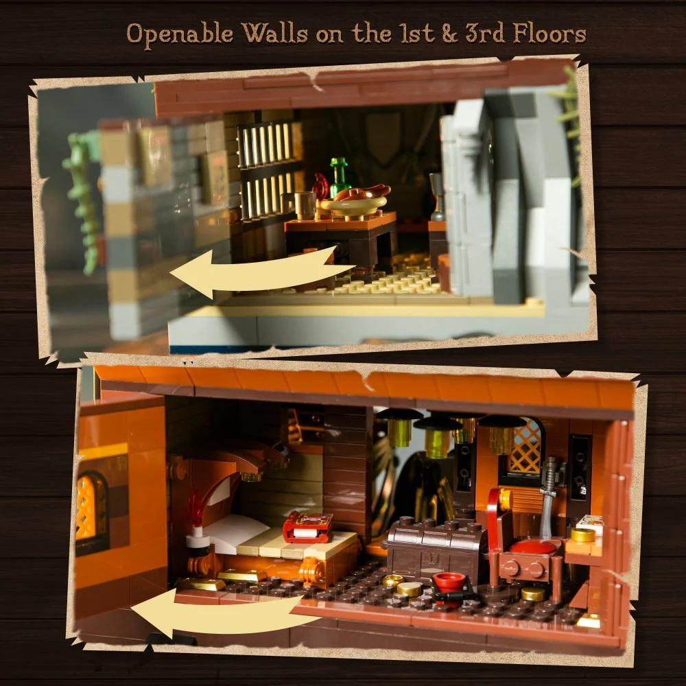 PANTASY - Le pub des pirates - Bloc de Construction 2814 pcs