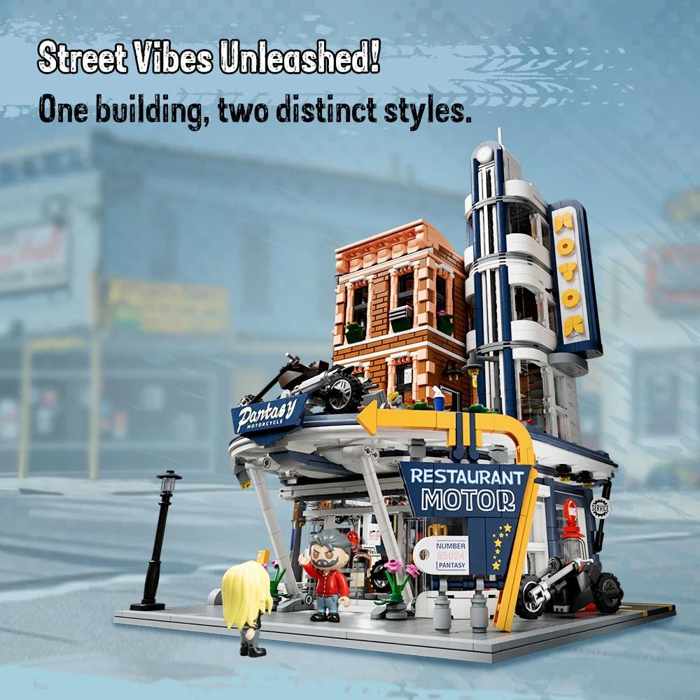 PANTASY - Restaurant pour Motards - Bloc de Construction 2989 pcs