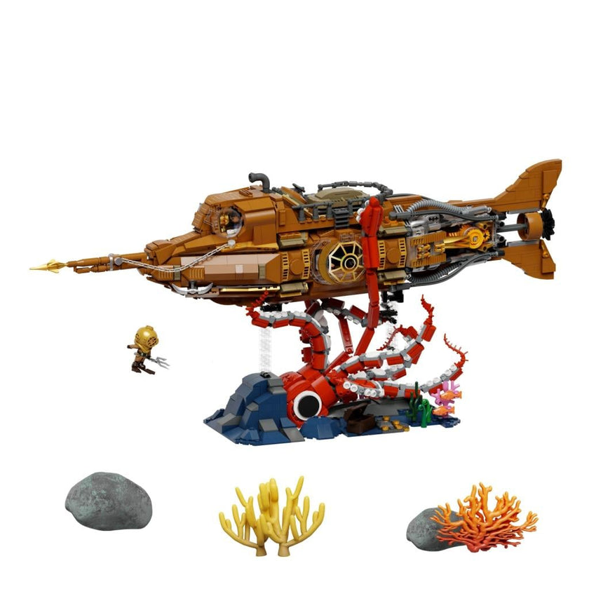 PANTASY - Le Nautilus Steampunk - Bloc de Construction 2552 pcs