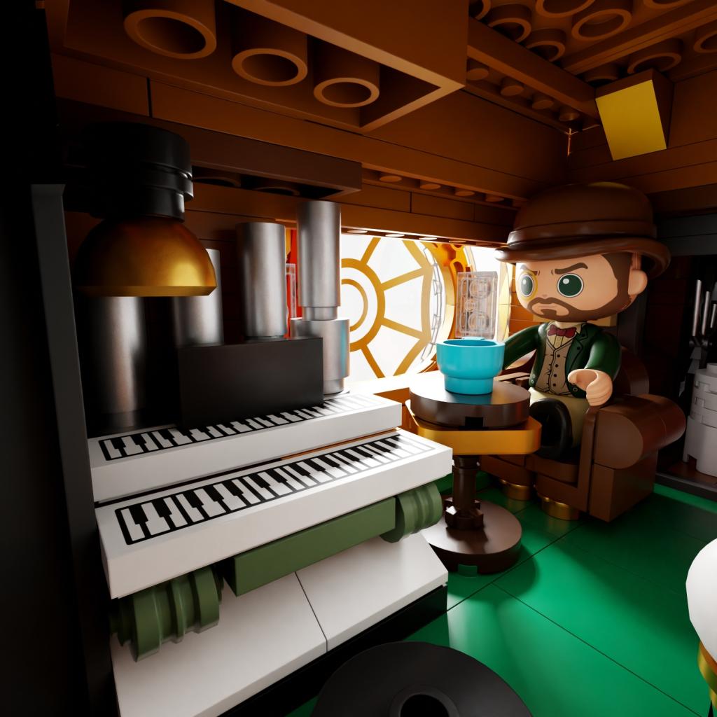 PANTASY - Le Nautilus Steampunk - Bloc de Construction 2552 pcs