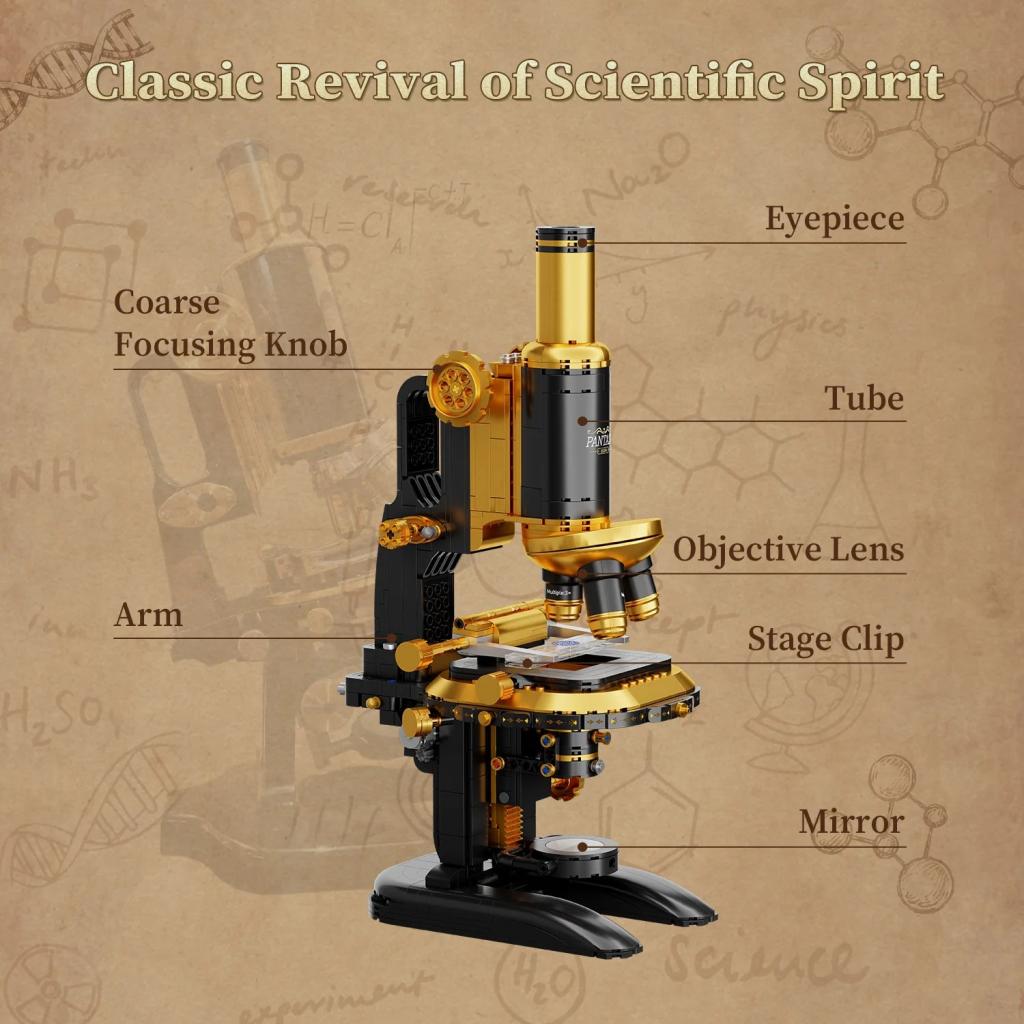 PANTASY - Microscope - Bloc de Construction 1107 pcs