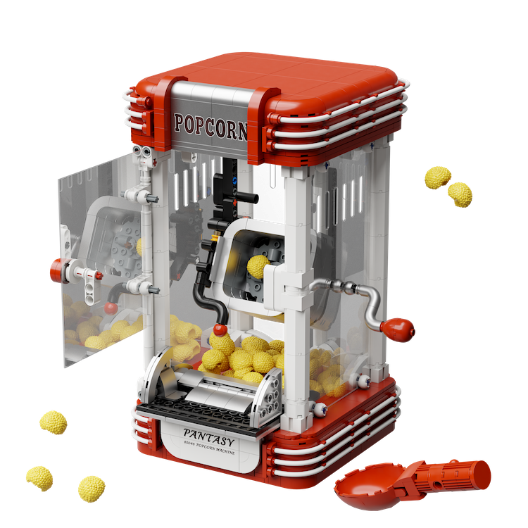 PANTASY - Machine à Popcorn - Bloc de Construction 1201 pcs