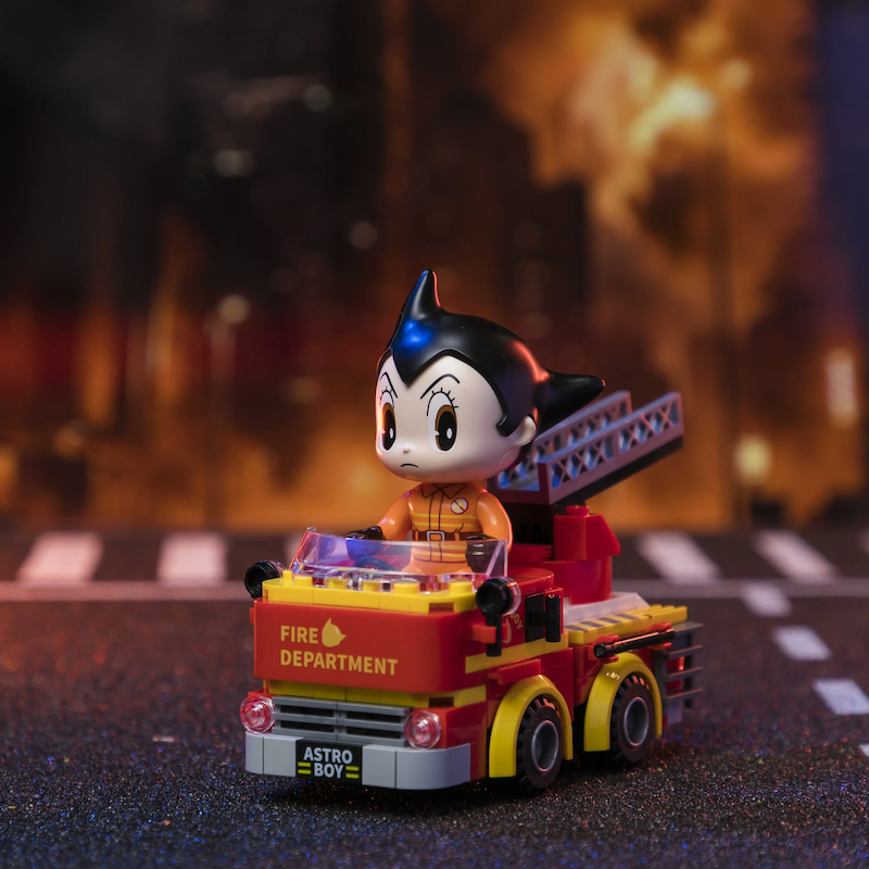ASTRO BOY - Camion de pompiers - Bloc de Construction