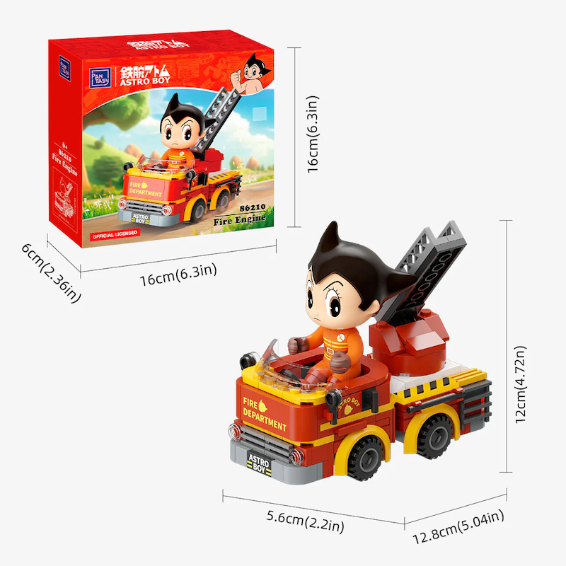ASTRO BOY - Camion de pompiers - Bloc de Construction
