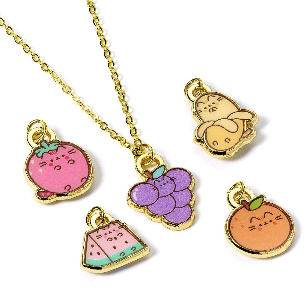 PUSHEEN - Fruits - Set Collier + 5 Charmes