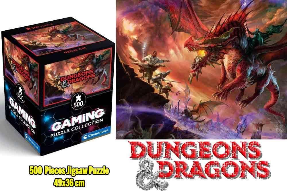 DONJONS & DRAGONS - Kansaldi sur Dragon Rouge - Puzzle Cube 500P