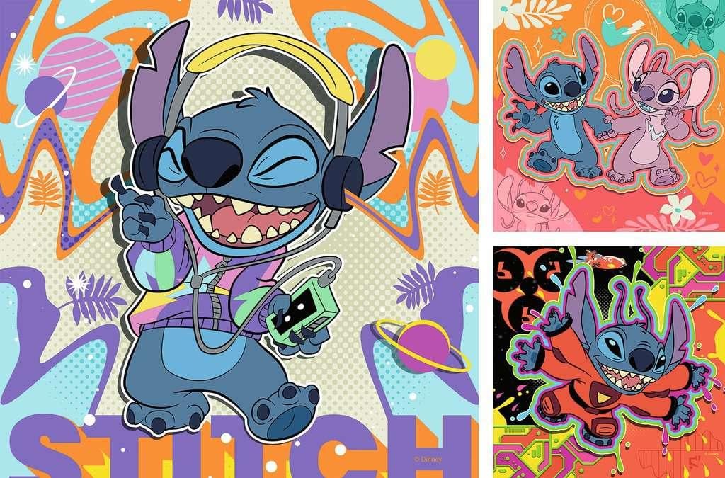 LILO & STITCH - Jouer toute la journée - 3 Puzzle 49P