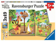 WINNIE L'OURSON - Journée sportive - 3 Puzzle 49P