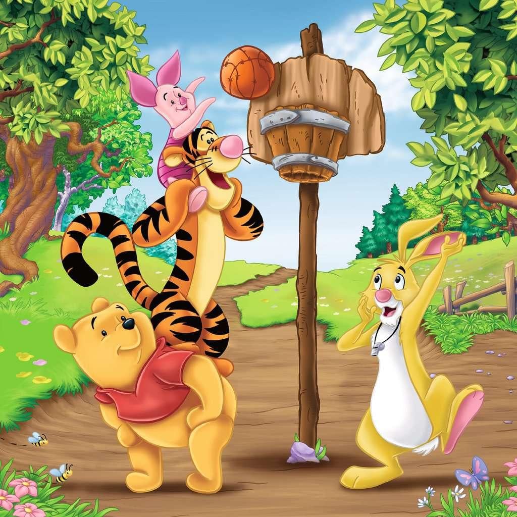 WINNIE L'OURSON - Journée sportive - 3 Puzzle 49P