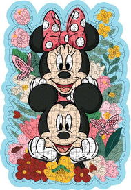 DISNEY - Mickey & Minnie - Puzzle forme en bois 300P
