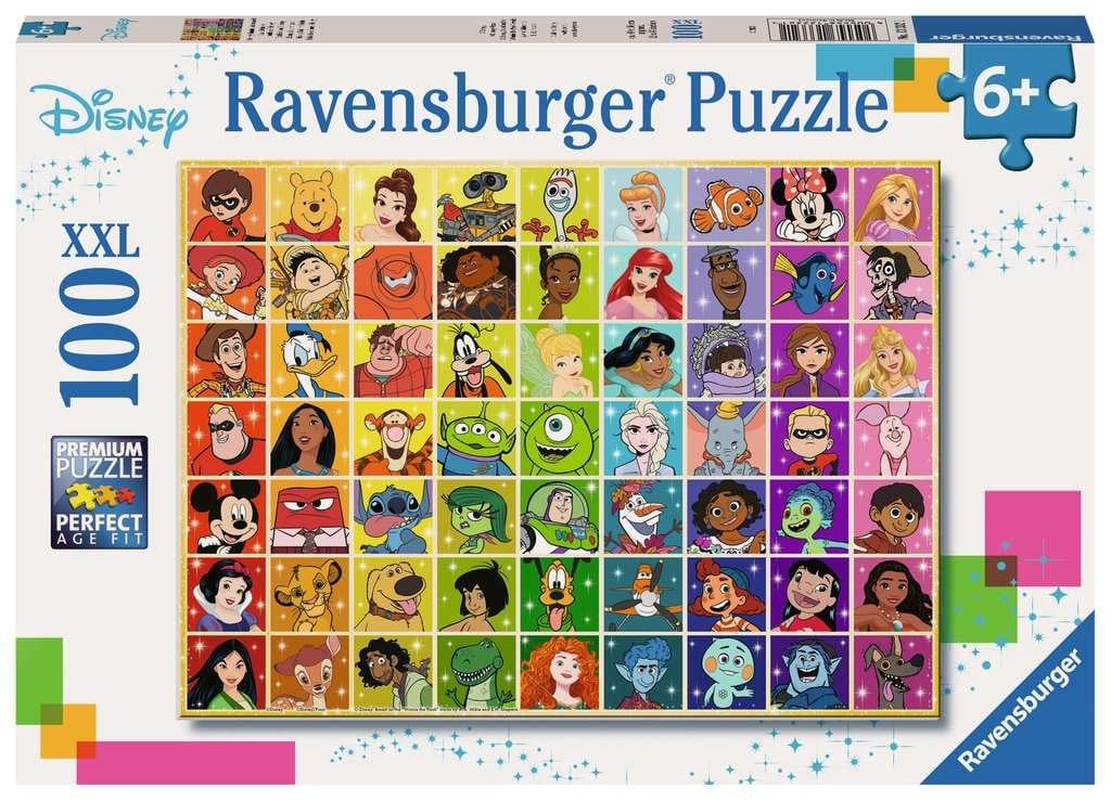 DISNEY - La palette de couleurs - Puzzle 100P XXL