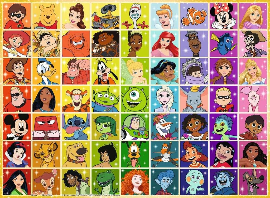 DISNEY - La palette de couleurs - Puzzle 100P XXL