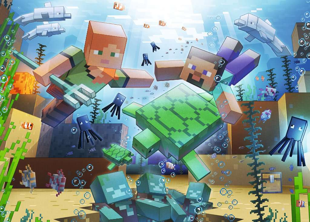 MINECRAFT - Mosaique - Puzzle 1000P