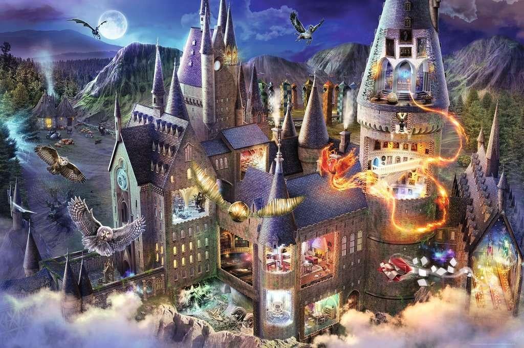 HARRY POTTER - Vue sur le château de Poudlard - Puzzle 3000pcs