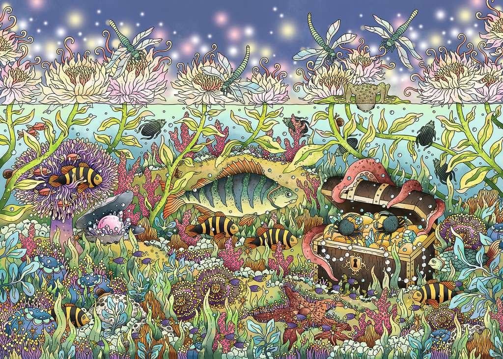 DIVERS - Puzzle 1000P - Le Monde Sous-Marin au Crépuscule