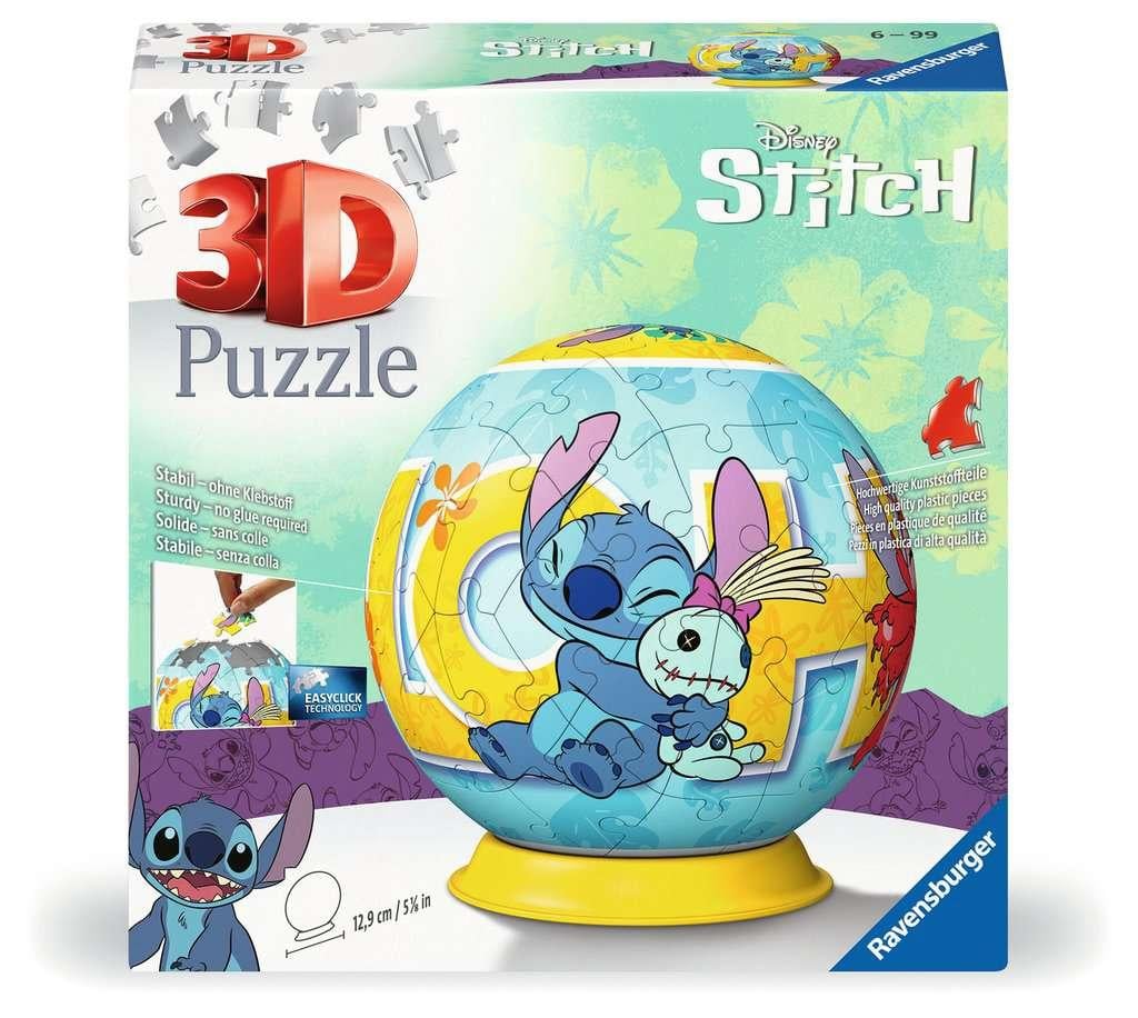 LILO & STITCH - Stitch & Scrump - Puzzle 3D - Rond 72p