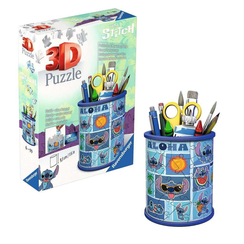 DISNEY - Stitch - Puzzle 3D - Pot à Crayons 54p