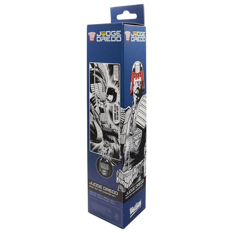 2000AD JUDGE DREDD - Tapis de Bureau XL + 1 Sous-Verre