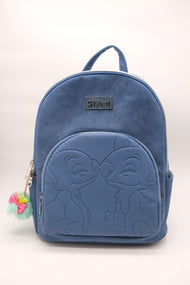 STITCH & ANGEL - Blue Corduroy - Sac à Dos Fashion Duo - '32x25x14cm'