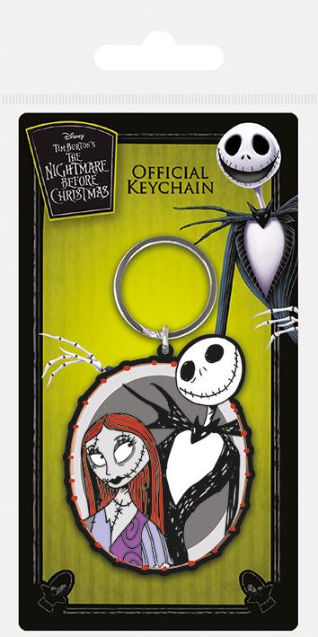 L'ETRANGE NOEL de Mr JACK - Jack & Sally - Porte-Clés Caoutchouc